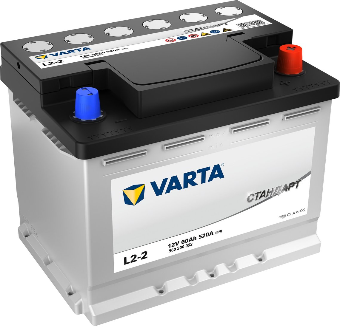 

Автомобильный аккумулятор Varta Стандарт L2-2 6СТ-60.0 VL 560 300 052 (60 А·ч)