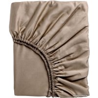 Простыня Loon Сатин 160x200 (светло-коричневый)
