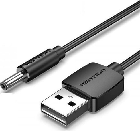

Кабель Vention CEXBG USB 2 Type-A - DC-jack (1.5 м, черный)