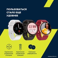 Умные часы Canyon Badian SW-68 (золотистый/бордовый)