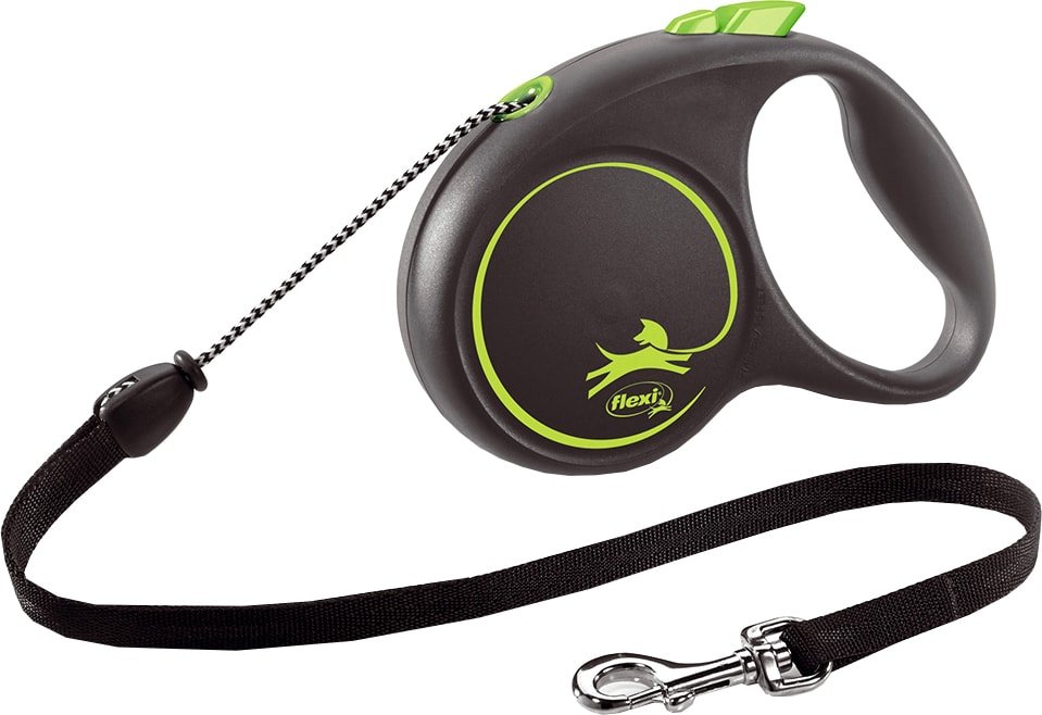 

Поводок-рулетка Flexi Black Design M Cord 5 m (салатовый)