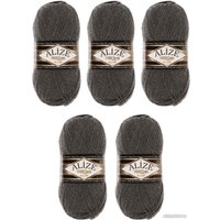 Пряжа для вязания Alize Superlana 182 (280 м, средний серый, 5 мотков)