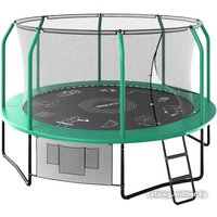 Батут Unix Line Supreme Game 12ft (зеленый)