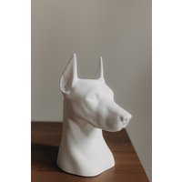 Кашпо К.РАМА Доберман (белый)