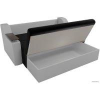 Диван Лига диванов Сенатор 100717 100 см (черный/белый)