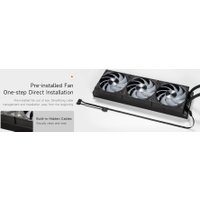 Система жидкостного охлаждения для процессора PCCooler DC360 Pro ARGB Display (черный) в Мозыре