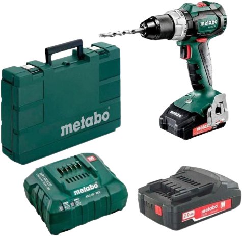 

Дрель-шуруповерт Metabo BS 18 LT BL 602325550 (с 2-мя АКБ, кейс)