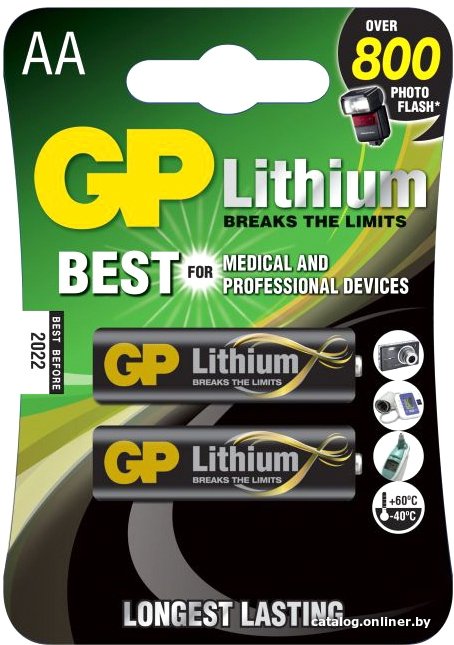 Элементы питания GP Lithium AA 2 шт. GP15LF-2CR2