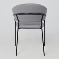 Стул с подлокотниками Алвест AV 433 (темно-серый бархат H-15/черный)