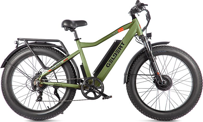 Электровелосипед Gelbert Pegas 3 DUAL PRO (хаки)