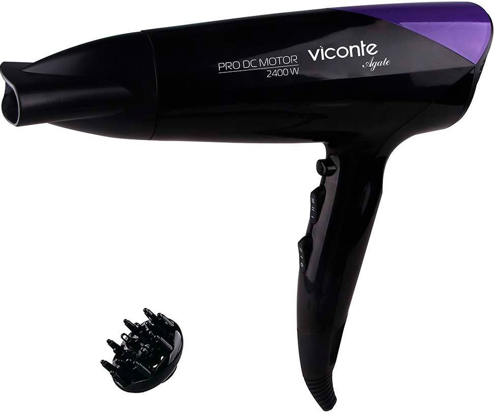 

Фен Viconte VC-3725 (черный/фиолетовый)