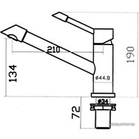 Смеситель ZorG SZR-1361 Elypso Inox