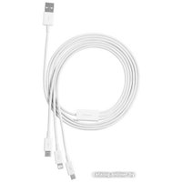 Кабель Baseus Superior Series Fast Charging USB Type-A - USB Type-C/microUSB/Lightning (1.5 м, белый)
