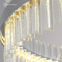 Подвесная люстра Estares Sofia 100W R-APP-500x1100-CHROME/CLEAR-220-IP20_Ч