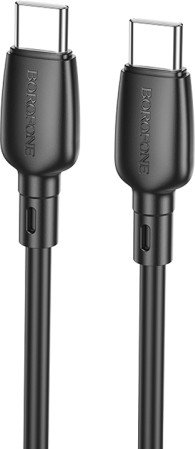 Кабель Borofone BX93 USB Type-С - USB - Type-C (60Вт, 1 м, черный)