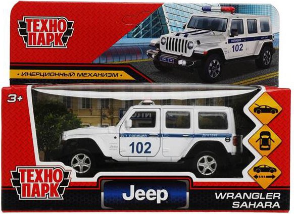 

Внедорожник Технопарк Jeep Wrangler Sahara Полиция SAHARA5D-12POL-WH