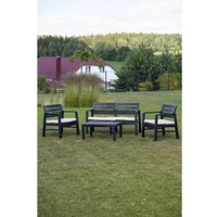 Набор садовой мебели Ipae Progarden JAV04CCA (антрацит)