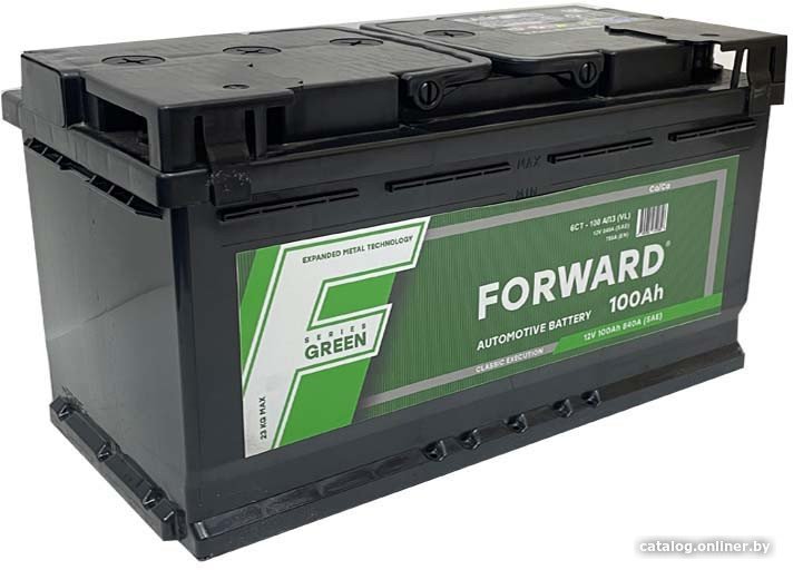 Автомобильный аккумулятор Forward Green 6СТ-100 о.п. (100 А·ч)