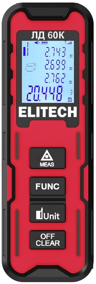 

Лазерный дальномер ELITECH ЛД 60К 209206