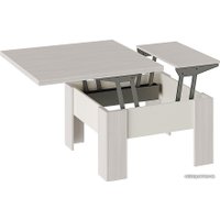 Стол-трансформер Трия Тип 10 (ясень шимо/бежевый глянец)