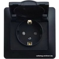Розетка Schneider Electric Glossa GSL000746 (антрацит)