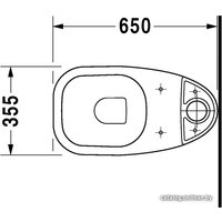 Унитаз напольный Duravit D-Code [211109+092710+006731]