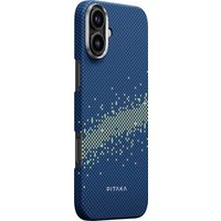 Чехол для телефона Pitaka StarPeak Tactile Woven для iPhone 16 (синий)