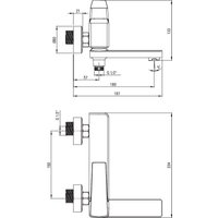 Смеситель Deante Blur Nero BQL-N12M (черный)