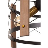 Подвесная люстра BayerLux Корт 10777073 (черный/венге)