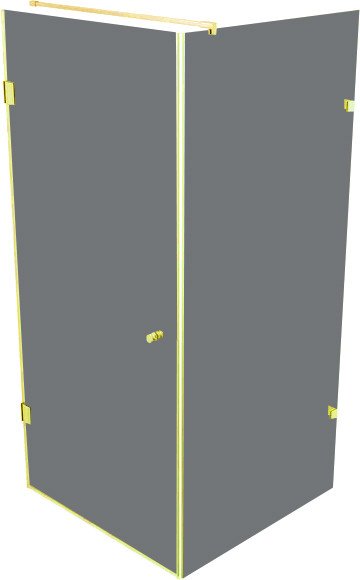 

Душевой уголок Benetto BEN-104_GD_T 80x80x220 (тонированное стекло/золотистый)