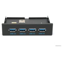 Планка портов на переднюю панель Gembird FP3.5-USB3-4A