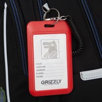 Школьный рюкзак Grizzly RB-552-4 (черный/синий)