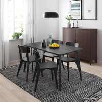 Обеденная группа Ikea Лисабо/Лисабо 793.855.37 (черный/черный)