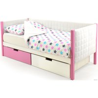 Кровать-тахта Бельмарко Svogen мягкий 00745 160x70 (лаванда/белый) в Бобруйске