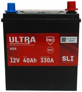 

Автомобильный аккумулятор Ultra PRO Asia R+ 330A (40 А·ч)