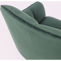 Интерьерное кресло AksHome Virginia (темно-зеленый велюр HCJ-19/черный)