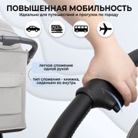 Коляска прогулочная «книга» Sweet Baby Egoista Air (серый)