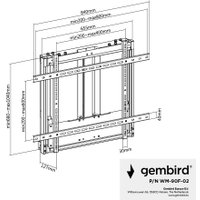 Кронштейн для телевизора Gembird WM-90F-02