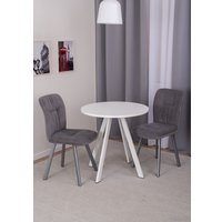 Кухонный стол Домотека Дельта К-М 75x75 (белый/белый)