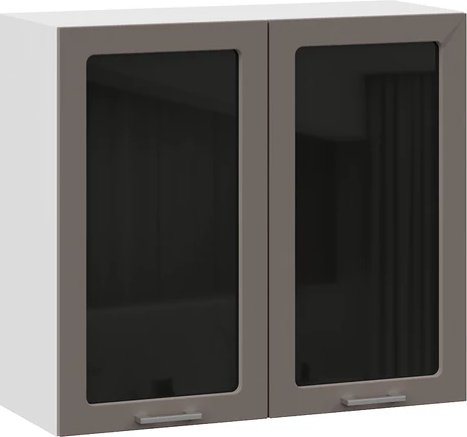 

Шкаф навесной Трия Габриэлла 1ВВ8С с двумя дверьми (белый/муссон)