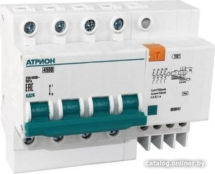 Дифференциальный автомат Атрион АД24 40А 100мА AD24-40-100