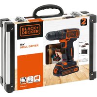 Дрель-шуруповерт Black & Decker BDCDC18BAFC (с 2-мя АКБ, кейс)