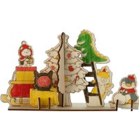 Сборная модель Miniso Mini Family Series 3D. Рождественская елка 6517