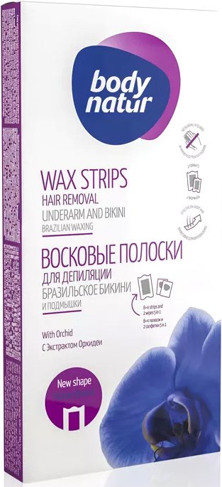 

Полоска для депиляции Body Natur С экстрактом Орхидеи (12+2 салфетки)