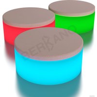 Скамейка Berkano Rondo 210_004_03_108 (белый/кофейный, RGB E27 Умный дом)