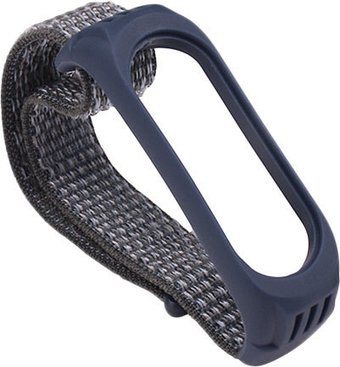 Ремешок KST нейлоновый для Xiaomi Mi Band 3/4/5 (серый)