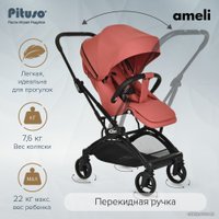 Коляска прогулочная «книга» Pituso Ameli (frosty berry)