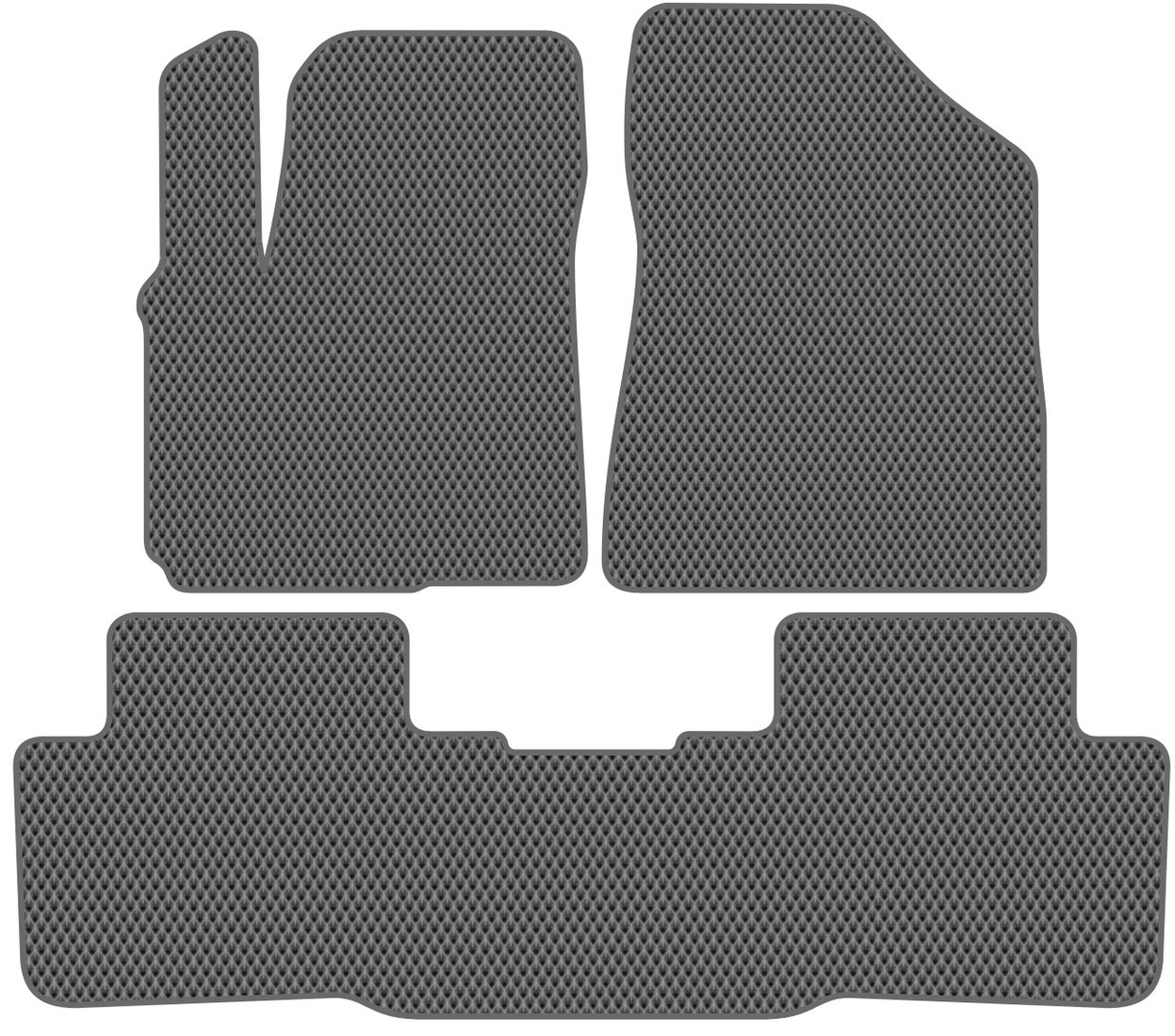 

Комплект ковриков для авто Alicosta Changan CS55 Plus II (suv / SUV) 2021 - Н.В. (серый, ромб)