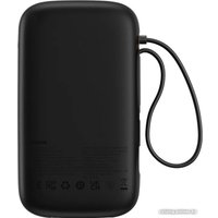 Внешний аккумулятор Baseus Qpow2 Dual-Cable Digital Display Fast Charge Power Bank 22.5W 10000mAh (черный)