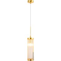 Подвесная люстра Crystal Lux Tadeo SP1 D100 (Gold/Transparent)